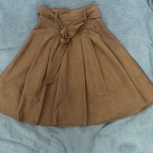 Anthropologie Tan A-Line Skirt